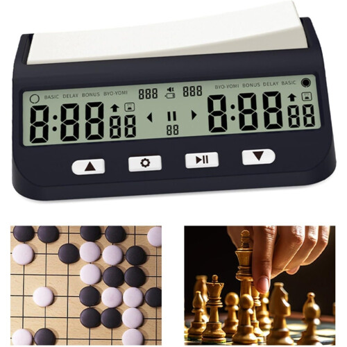 Digital Chess Timer With Large Seesaw Button, LCD, Multi-Function Stopwatch, For Go Chess, Chinese Chess, Intl Chess 2