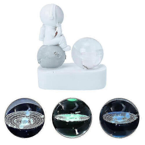 Astronaut Crystal Ball Decor - Space Theme Gift for Home Office Decoration 2