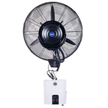 Oscillating Misting Fan 60-Degree Rotation, Wall-Mounted Industrial Cooling Fan for Garage and Workshop, 3 Wind Modes