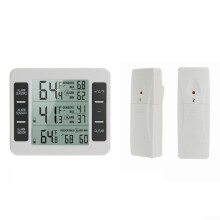 Indoor Outdoor Wireless Digital Freezer Alarm Thermometer Refrigerator 1-2 Sensors Included Monitor Temperature Changes