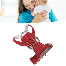 Ergonomic Baby Hip Seat Carrier, Cotton, Breathable, Red for Newborn & Toddler
