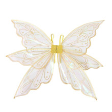 (Gold) Sparkling Sheer Butterfly Wings for Adults & Kids