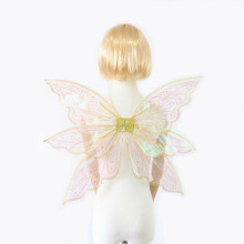 (pink) Sparkling Sheer Butterfly Wings for Adults & Kids