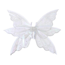 (silver) Sparkling Sheer Butterfly Wings for Adults & Kids