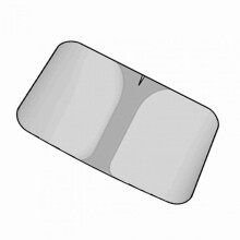 Titanium Silver Foldable Car Windshield Sun Shade: Reflects Heat & UV, for SUVs and Sedans (S)