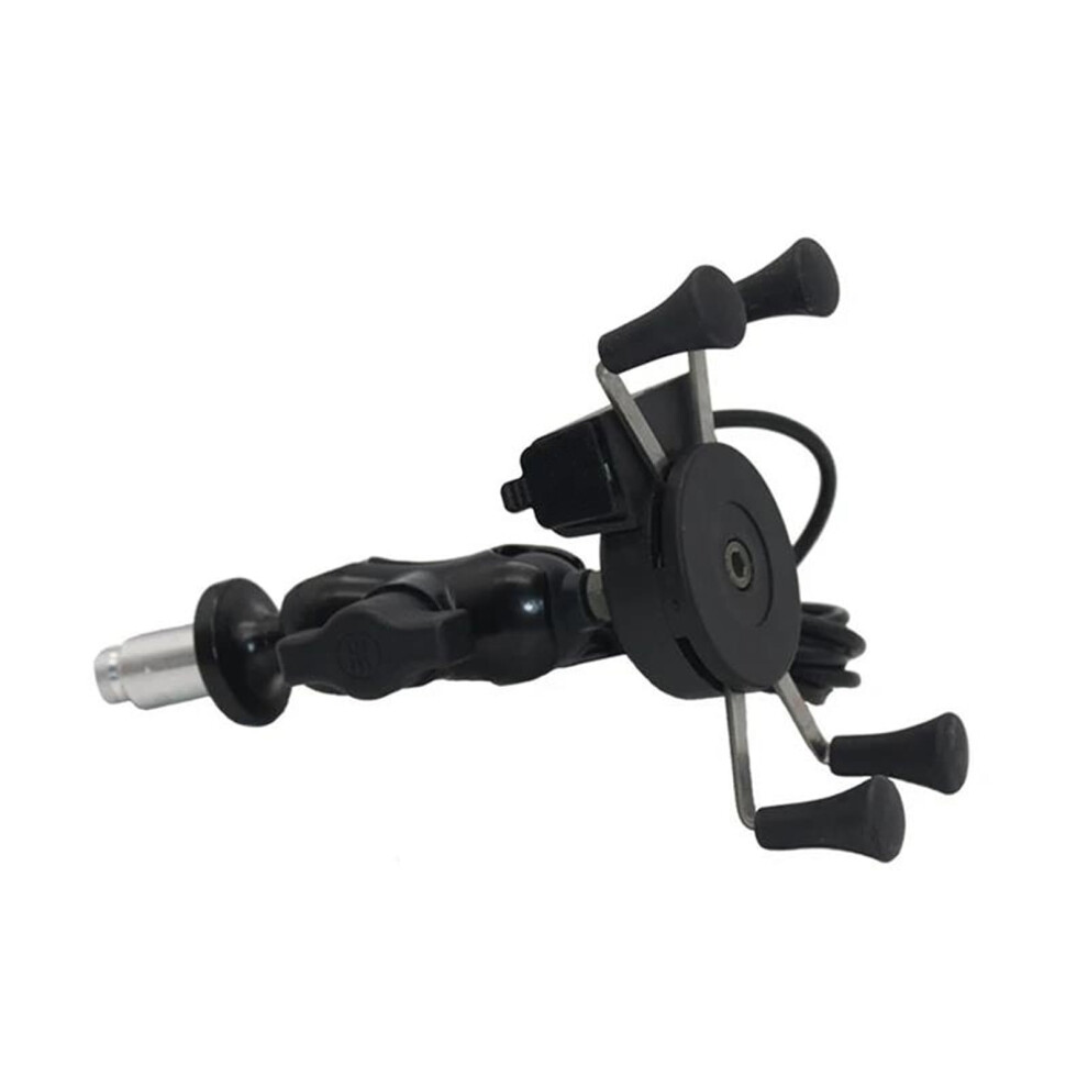 Motorcycle Phone Holder Fork Stem Mount Gps Navigation Bracket With Usb For Zx-14R Zx-600 Ninja 400 Ninja 250 Zzr 1400 9354506180508