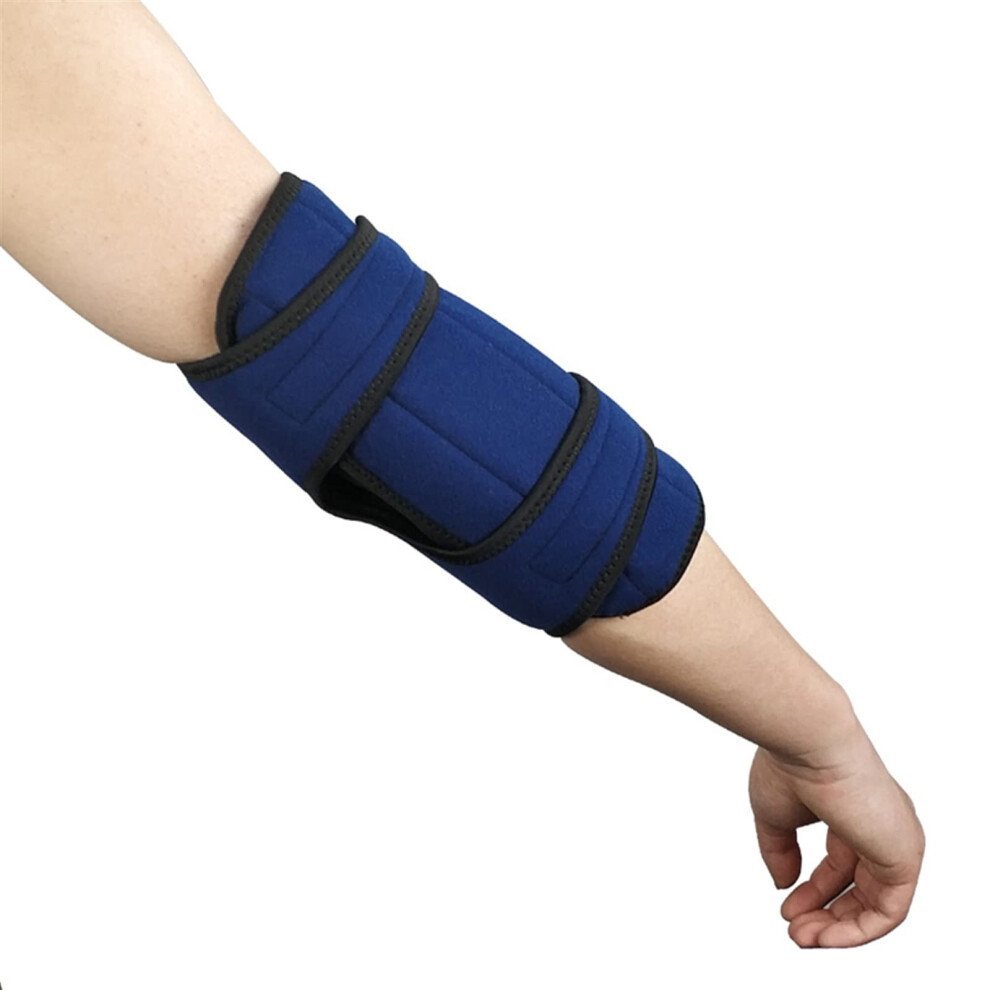 Black/Blue Exercise Fitness Wristbands Elbow Brace Splint Elbow Support For Cubital Tunnel Syndrome Arm Immobilization - A