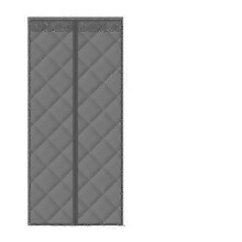 (W80cm X H200cm) Thermal Insulated Magnetic Door Curtain Windproof Soundproof for Winter Home Energy Saving