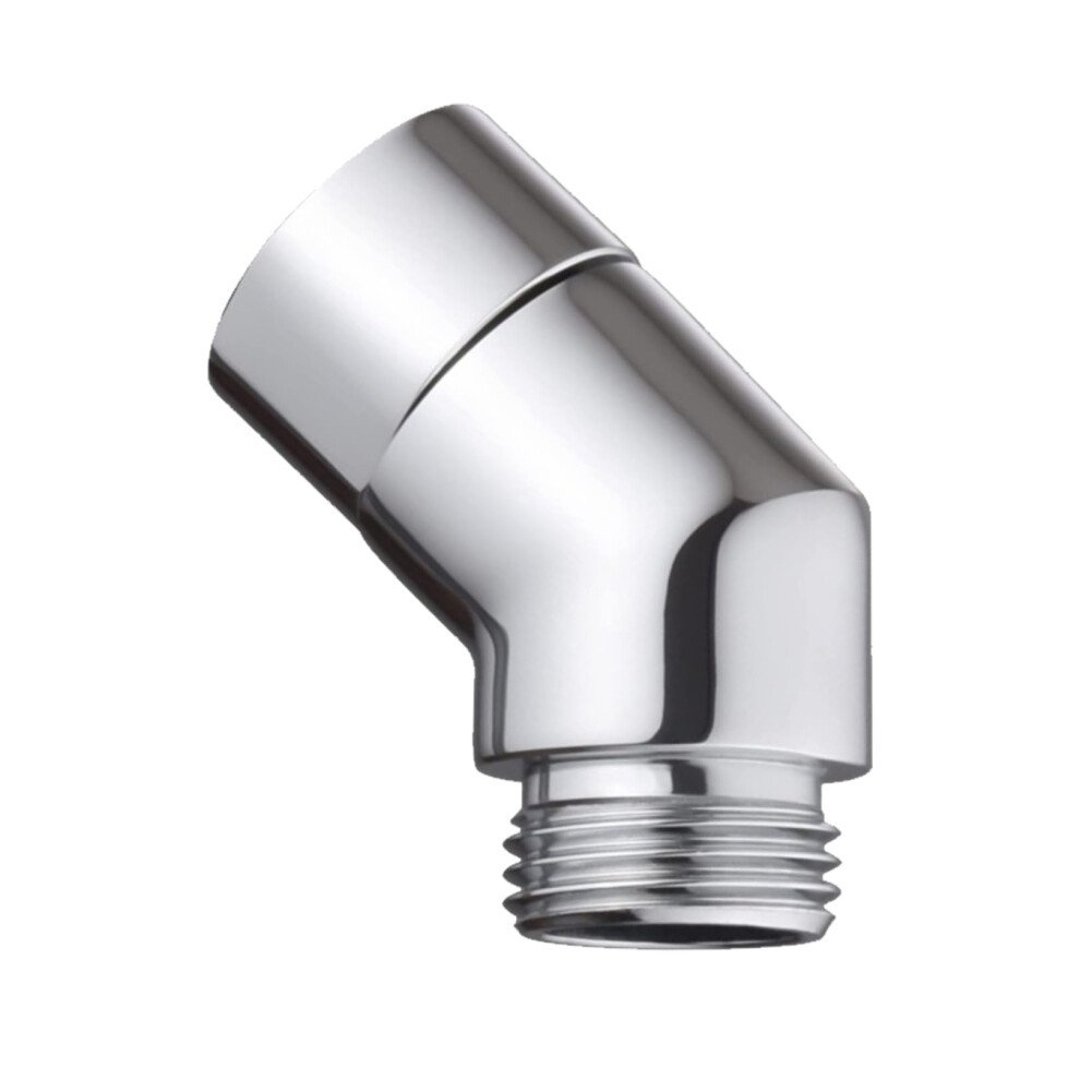 Shower Hose Adapter 135 Degree G1/2" Wall-Mounted Elbow Curved Hose Extender Connector Shower Head Holder Angled Adapter 9084446320299