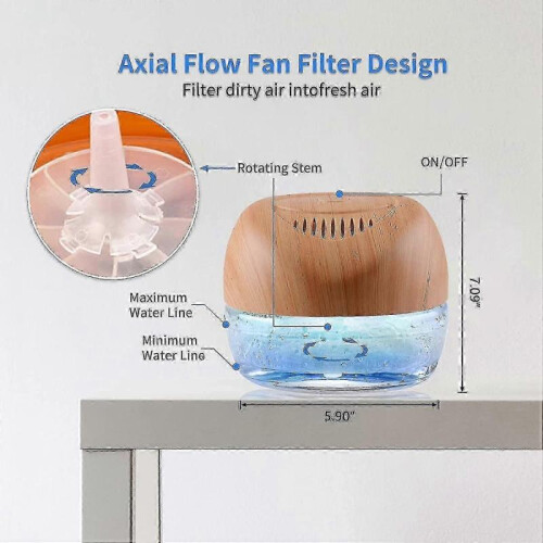 Freshener air purifier for home with LED light 1