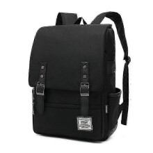(Beige) Unisex Vintage Oxford Backpack Waterproof Large Capacity for School Travel Laptop