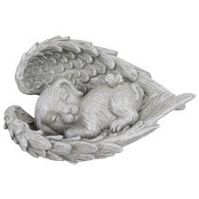 Pet Grave Markers Angel Dog Memorial Stone Statue Resin Pet Memorial Stone Headstone For Loss Sympathy Gifts Dog