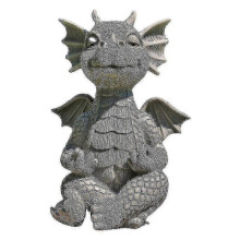 Zen Yoga Dragon Statue for Home & Garden Decor, Resin Buddha Sculpture, Realistic Animal Art