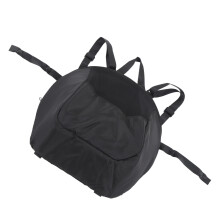 Multifunktionale Baby-Kinderwagen-Tasche mit großem Fassungsvermögen aus Oxford-Gewebe, schwarz
