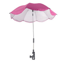 Rose Red 14in Baby Stroller Umbrella 360 Adjustable UV Shield
