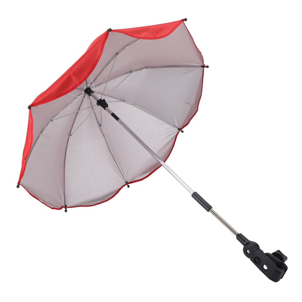 Universal 14In Stroller Umbrella Glue Wind & Uv Resistant Red/Silver