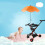 Universal 14in Orange Stroller Parasol with Strong Wind Resistance 5