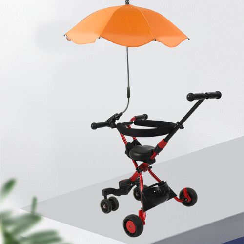 Universal 14in Orange Stroller Parasol with Strong Wind Resistance 2