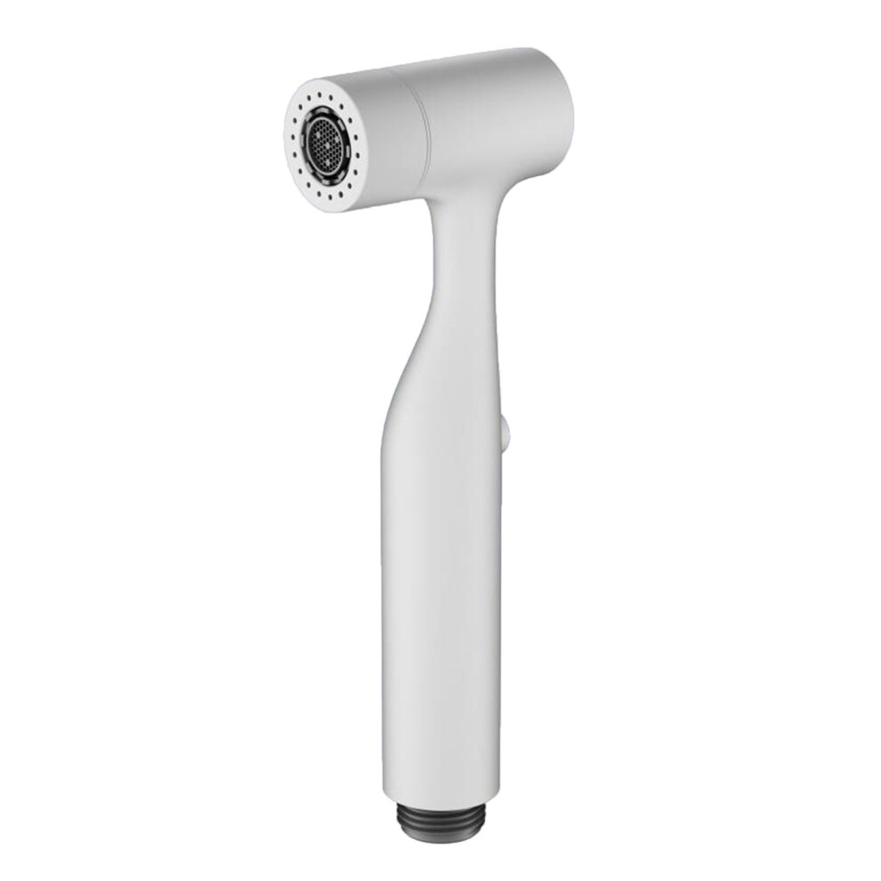 Portable Pressurizing Bidet Spray Handheld Toilet Attachment White Plastic Easy To Use Compatible With Most Toilets 9084446320589