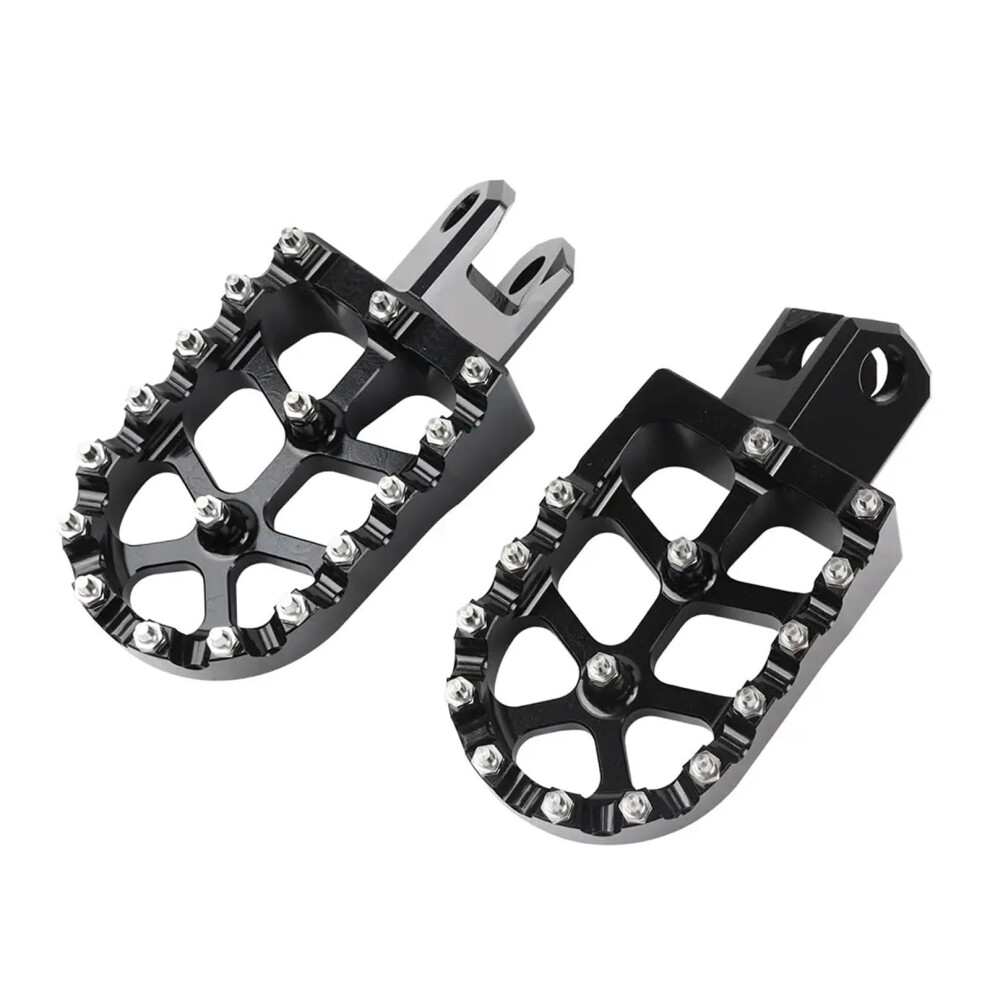 Motorcycle Foot Pegs For Drz400sm Drz 400 Sm 400E 400Sm Compatible With Rm 250 Rmx 125 Black 9393856221691