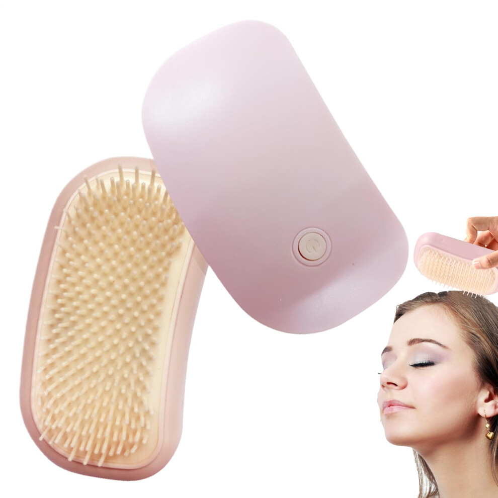 Light/Pink Automatic Scalp Massager, Manual Pressure Relaxing Brush Stimulator, Headache Relief, For Men