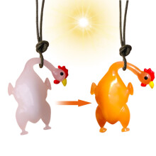Car Mirror Decor Roasted Chicken Color Changing Hangable Ornament Auto Interior Pendant For Vehicles Cute Aesthetic