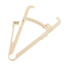 Body Fat Tester Skin Fold Caliper For Fitness Assessment With Body Fat Chart And Instructions