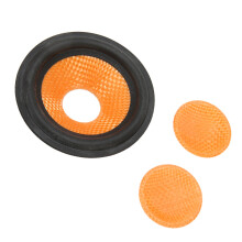 Paper Speaker Cone 0.8 Inches Inner Dia Rubber Surround for 3 Inch Subwoofer