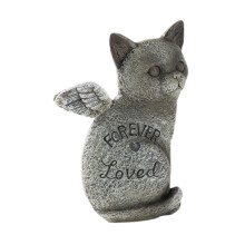 Pet Memorial Statue Resin Grave Marker For Cats, Loss Of Pet Gift, Small Animal Memorial Headstone For Lawn And Backyard