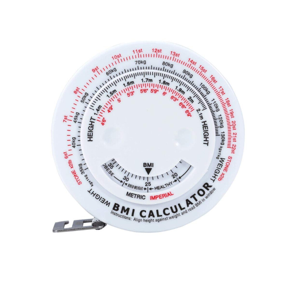 BMI Tape Measure With BMI Calculator For BMI And Body Circumference - Body Fat Measuring Tape For Women Men Children