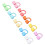 Reusable Rainbow Straw Covers Dustproof Splash Proof Odorless Party Caps 24pcs 6