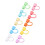 Reusable Rainbow Straw Covers Dustproof Splash Proof Odorless Party Caps 24pcs 11