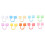 Reusable Rainbow Straw Covers Dustproof Splash Proof Odorless Party Caps 24pcs 15