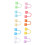 Reusable Rainbow Straw Covers Dustproof Splash Proof Odorless Party Caps 24pcs 8