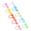 Reusable Rainbow Straw Covers Dustproof Splash Proof Odorless Party Caps 24pcs 12
