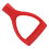 32mm ID Plastic D Handle in Red for Efficient Snow and Mud Clearing 16