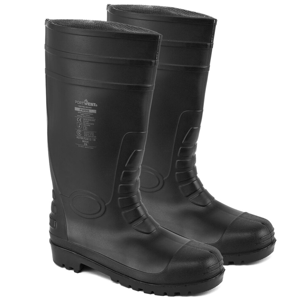 (Black, 7) Safety Wellington  48/13