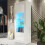 Creative Furniture Illume 170cm Display Cabinet LED - White Gloss Doors 5