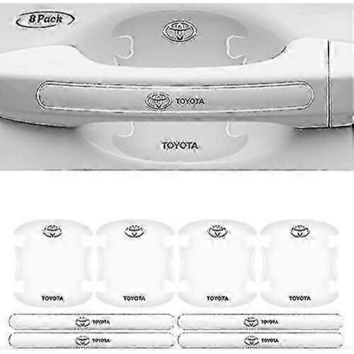 8pcs clear side stickers for door handle scratch protection