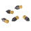 5Pcs PTFE Coated Nozzle Set 0.4mm for Ender 3 V2 CR10 S4 3D Printer Tips 2