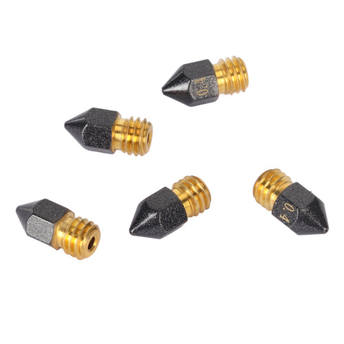 5Pcs PTFE Coated Nozzle Set 0.4mm for Ender 3 V2 CR10 S4 3D Printer Tips 1