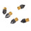 5Pcs PTFE Coated Nozzle Set 0.4mm for Ender 3 V2 CR10 S4 3D Printer Tips 9