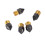 5Pcs PTFE Coated Nozzle Set 0.4mm for Ender 3 V2 CR10 S4 3D Printer Tips 11