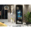 Creative Furniture Illume 170cm Display Cabinet LED - Black Gloss Doors 3