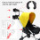 Multifunction Stroller Cup & Phone Holder Black Easy Fit & Compact 6