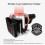 Multifunction Stroller Cup & Phone Holder Black Easy Fit & Compact 4
