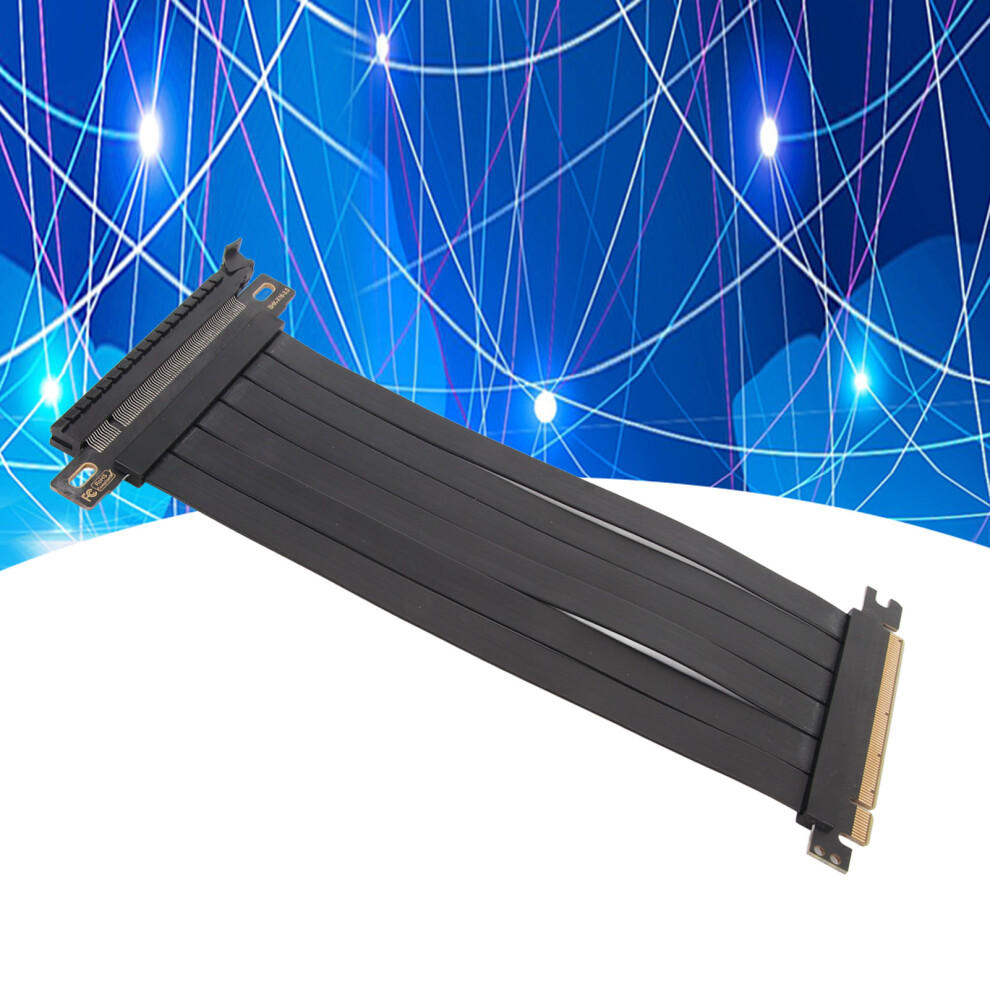 Pcie 3.0 X16 Extender Riser Cable 20Cm 7.9In High Shielding Black 3541352713349