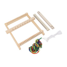 Wooden Weaving Loom for Kids & Adults – Simple DIY Craft Kit Eye Coordination