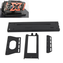 Vertikale GPU-Montagehalterung für 3/2-Slot-VGA, Eisen, Schwarz