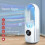 Bladeless Desk Fan: 6-Speed LED Light Humidifier USB Powered Timer 10